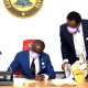 Lagos State Governor, Mr. Babajide Sanwo-Olu signing the Anti-Open grazing bill into law With him is the Attorney General and Commissioner for Justice, Mr. Moyosore Onigbanjo (SAN)