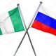 Nigerian and Russian Flags