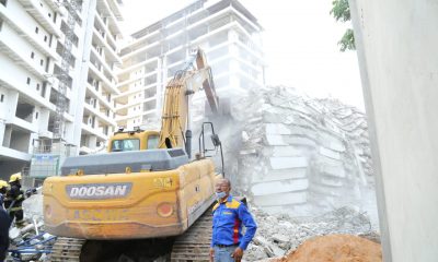 Site of the collapsed Building, Lagos