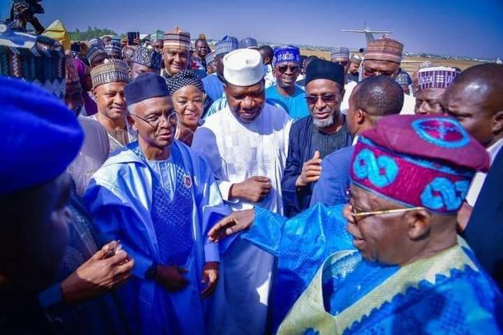 APC Presidential Candidate Bola Ahmed Tinubu and others at Kaduna Rally