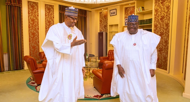 President Buhari and Senate President Lawan