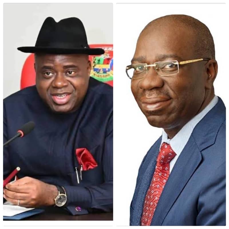 Bayelsa Governor Douye Diri and Edo State counterpart Godwin Obaseki