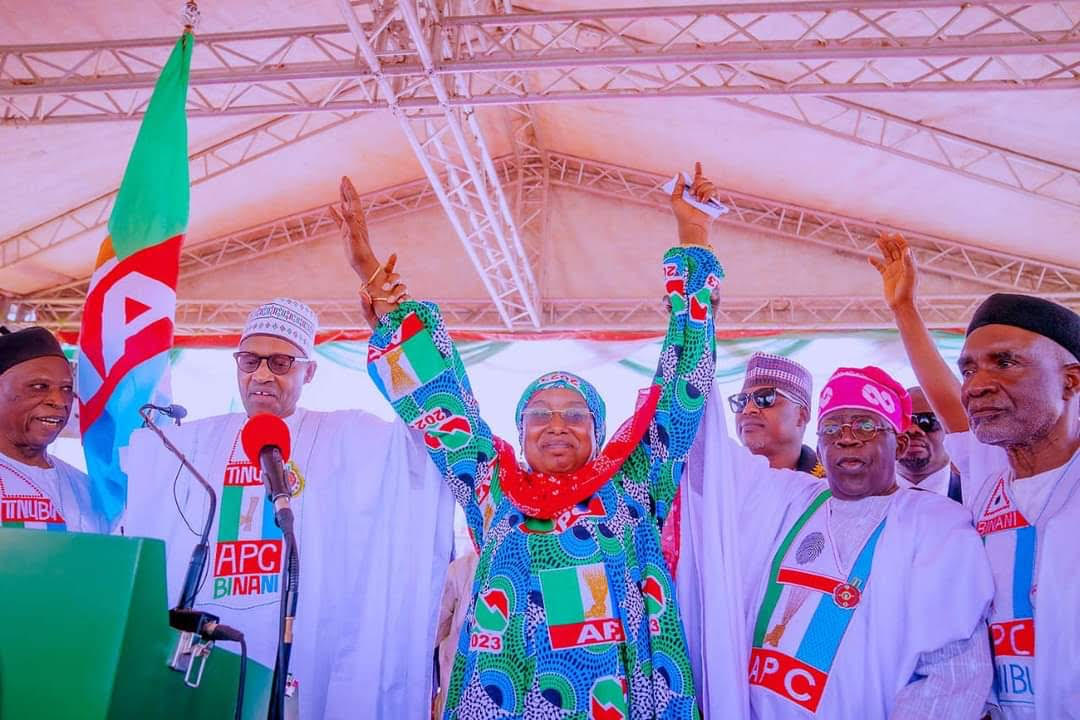 Buhari and Tinubu in Adamawa