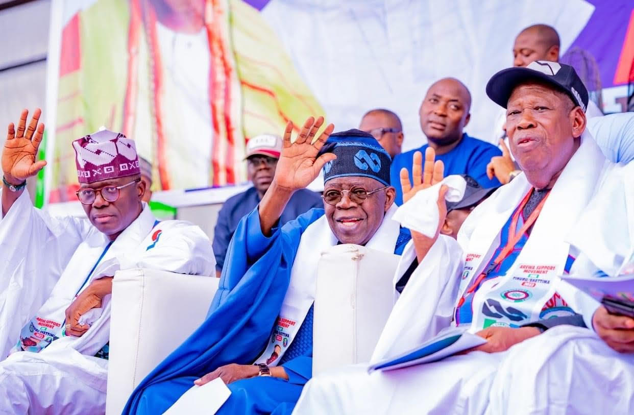 Sanwo-Olu, APC Candidate Asiwaju Bola Tinubu and Ganduje