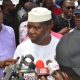 Senator Michael Opeyemi Bamidele speaking with Journalists after voting