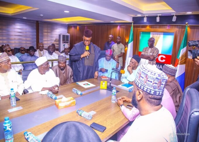 APC NWC meeting with Akpabio Team in Abuja