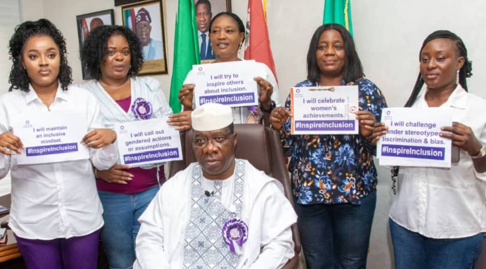 Senate Leader, Senator Michael Opeyemi Bamidele Celebrating 2024 IWD